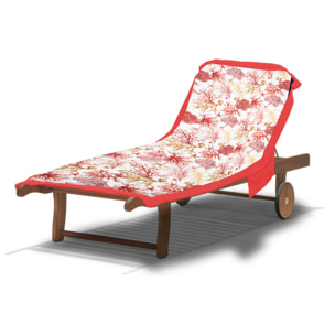 Telo Mare Lettino In Microfibra Disegno Coralli