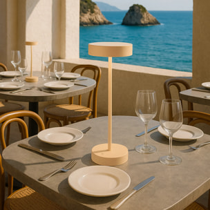 Lampe de table sans fil SANDY Sable H33 cm