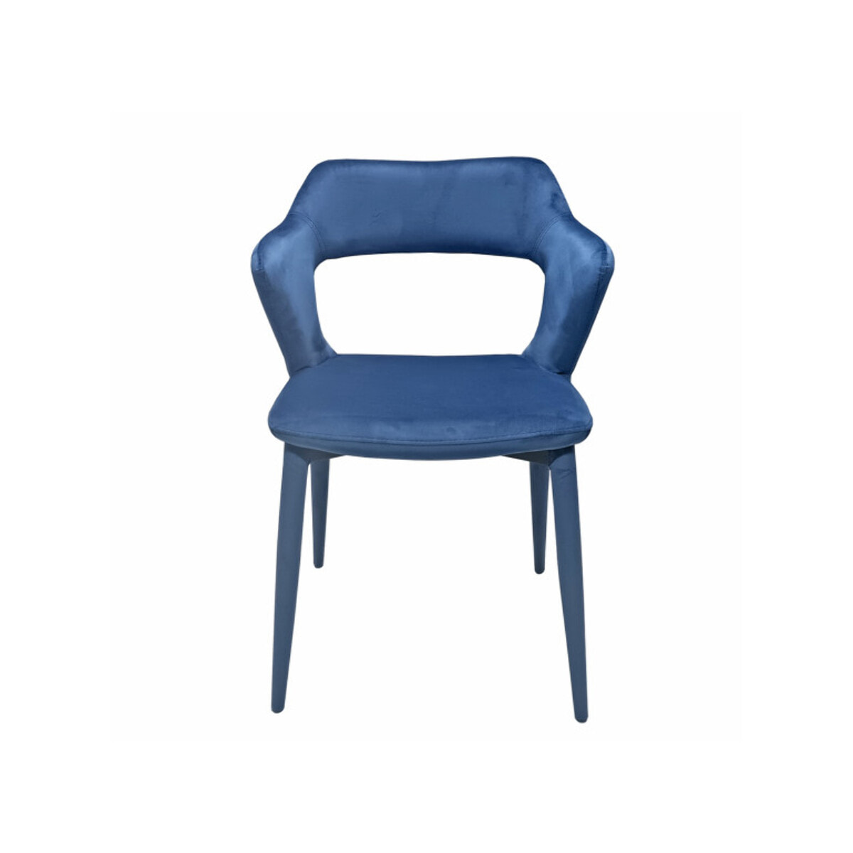 Chaise en velours avec accoudoirs - VALENTINA