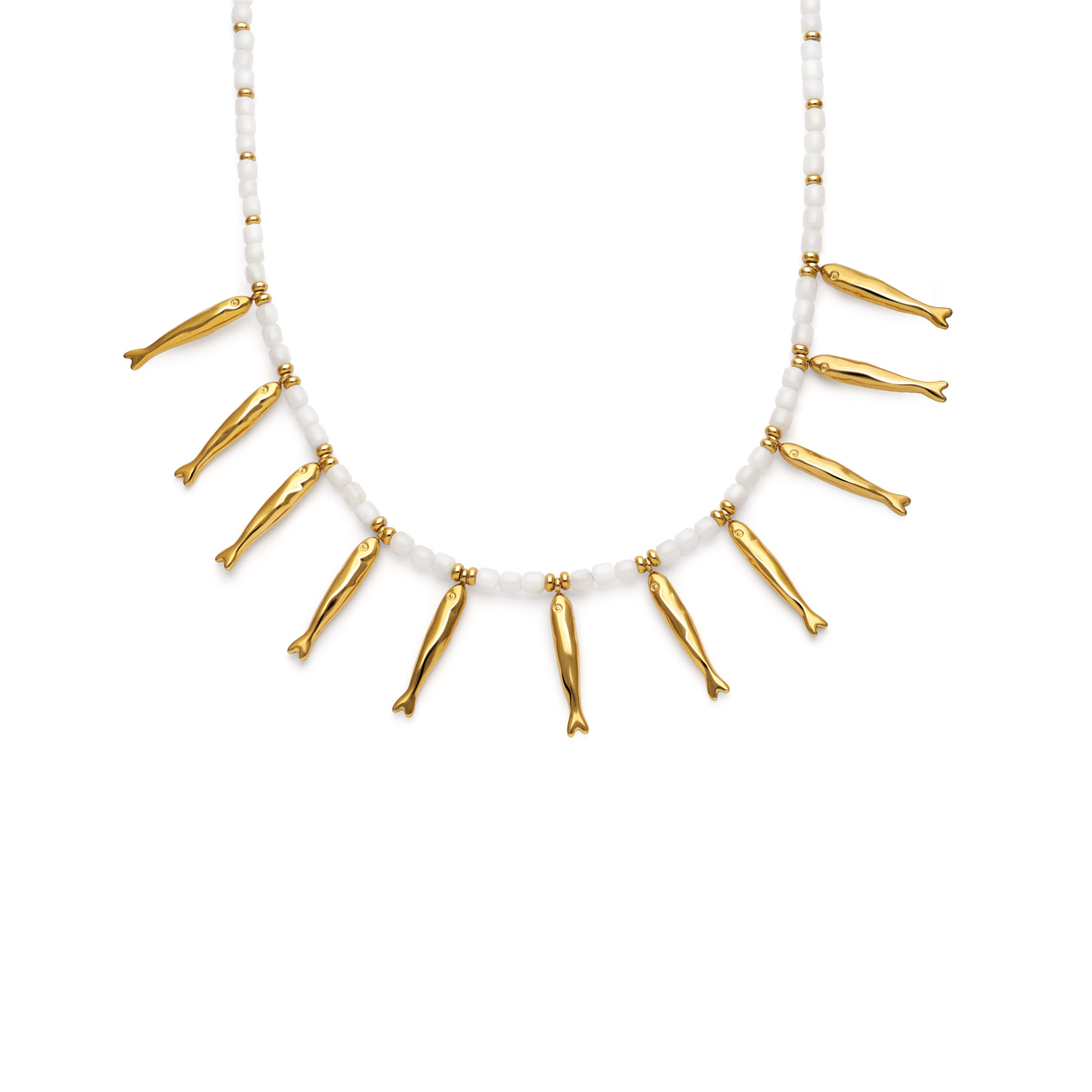 Collar Costa Acero Baño Oro