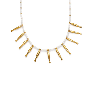 Collar Costa Acero Baño Oro