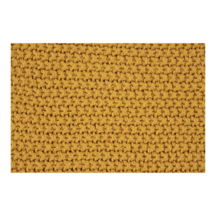Cuscino Santos in cotone riciclato color ocra 45×45 cm