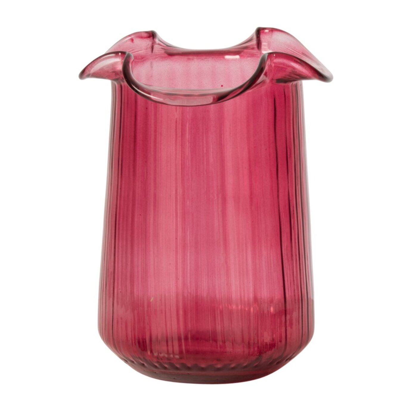J-Line vase - verre - fuchsia - small