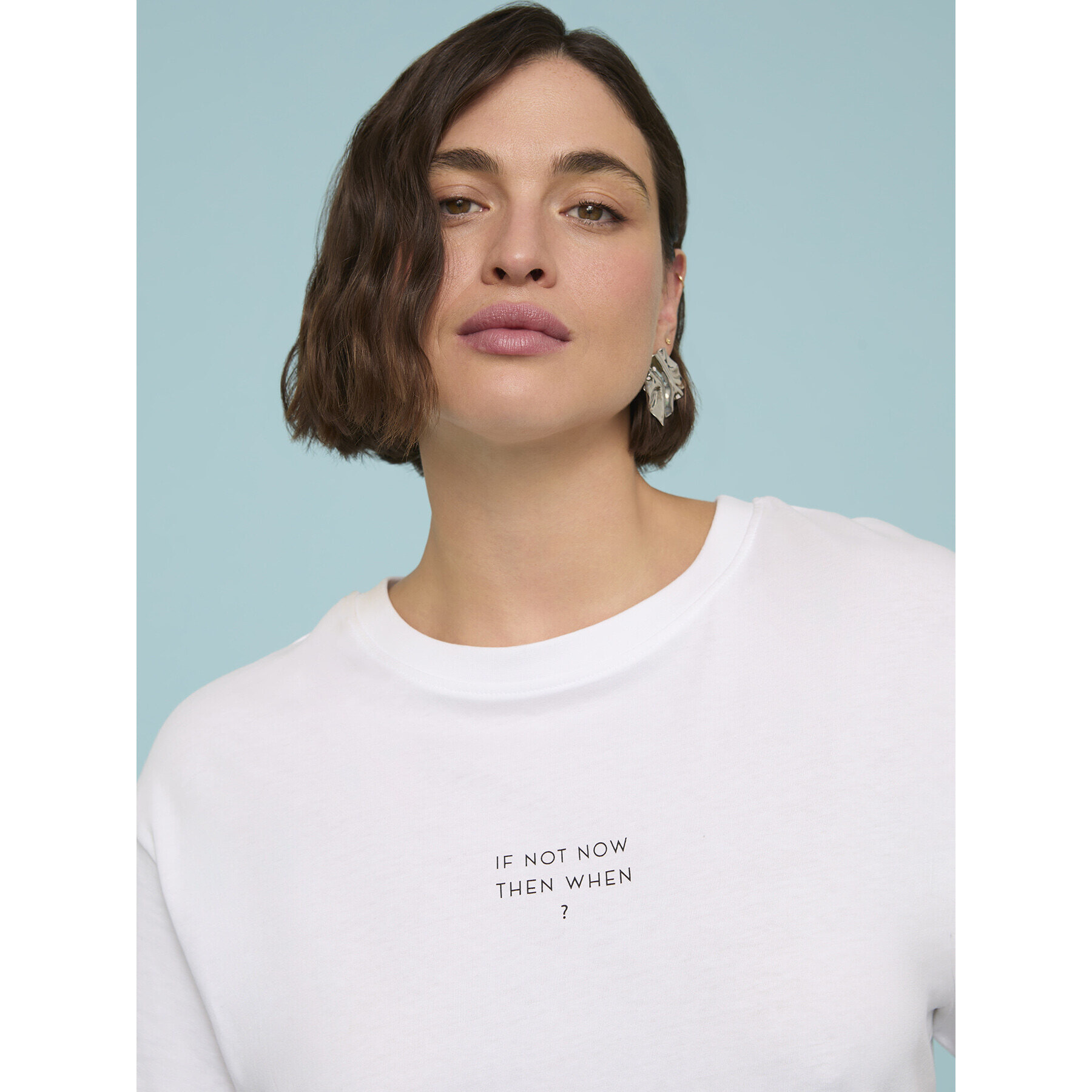 Fiorella Rubino - T-shirt in jersey di cotone - Bianco