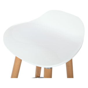 Tabouret de bar Italien blanc 73 cm (lot de 2)