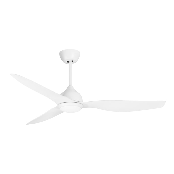Forlight - Ventilador Pam ø1320mm Acero, Acrílico Blanco, OPAL