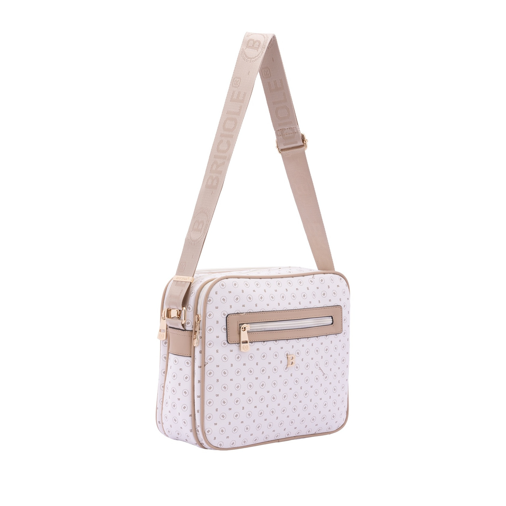Borsa a tracolla da donna - Modello Iduna - Ecopelle e poliestere - 24.0 x 29.0 x 11.0 cm