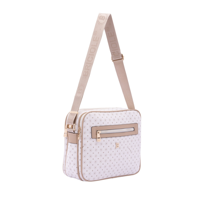 Borsa a tracolla da donna - Modello Iduna - Ecopelle e poliestere - 24.0 x 29.0 x 11.0 cm