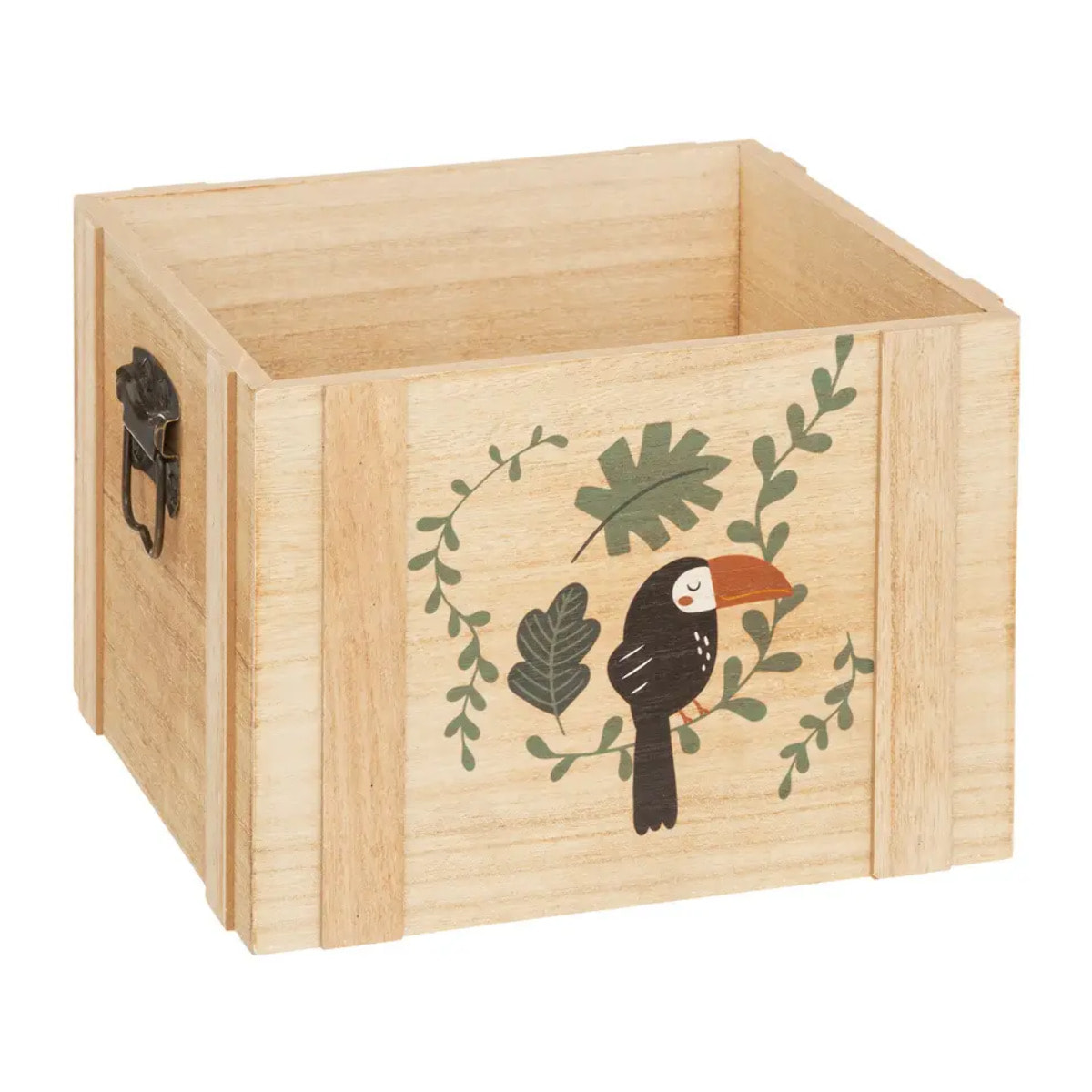 Set de 3 cagettes enfant "Jungle" bois