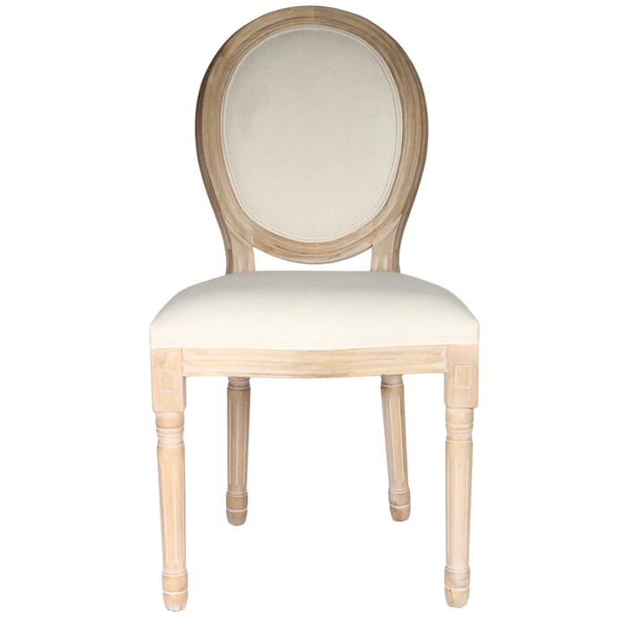 Chaise Eleonor Beige - Lot De 2
