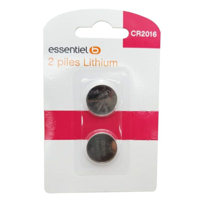 Pile ESSENTIELB CR 2016 2 piles Lithium
