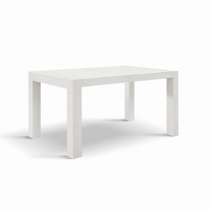 Tavolo MARZAMEMI in legno, finitura bianco frassinato, allungabile 140x90 cm - 220x90 cm