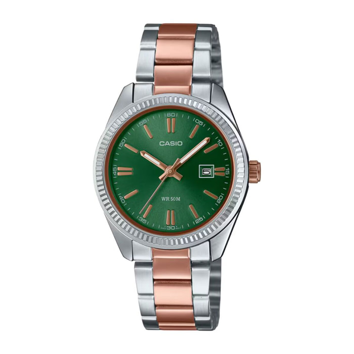 Reloj Casio LTP-1302PRG-3AVE Mujer Analogico Cuarzo con Correa de Acero inoxidable