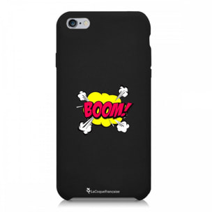 Coque iPhone 6/6S Silicone Liquide Douce noir BOOM La Coque Francaise.