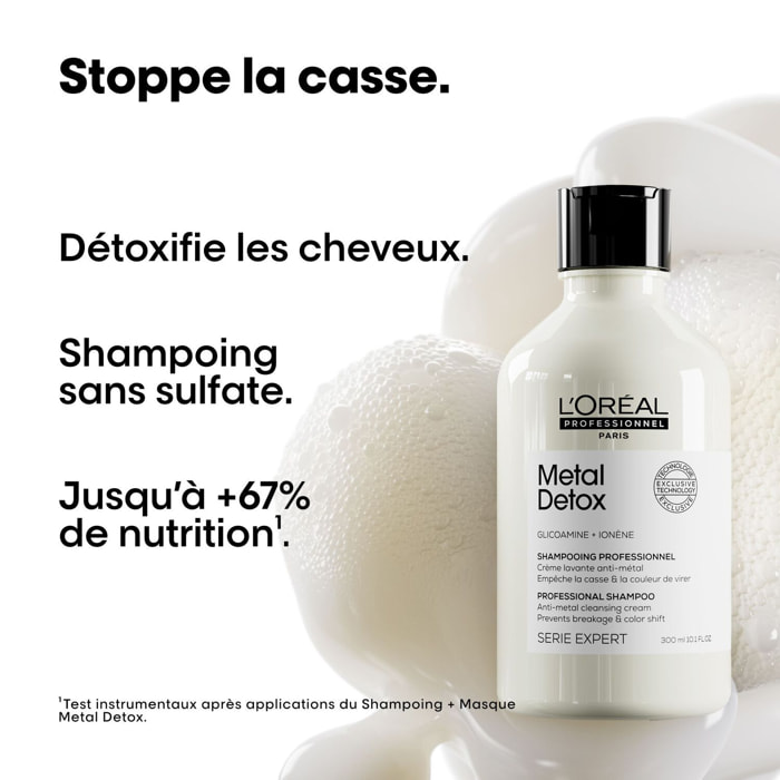 Série Expert Metal Detox - Shampoing anti-métal pour cheveux sensiiblisés et cassants
