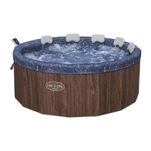 Bestway Spa semi rigide rond Lay-Z-Spa Toronto Smart AirJet Thermacore avec WiFi 5-7 personnes