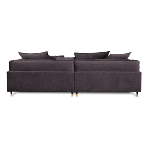 Canapé Droit Velours Fiorenzo - 4 places