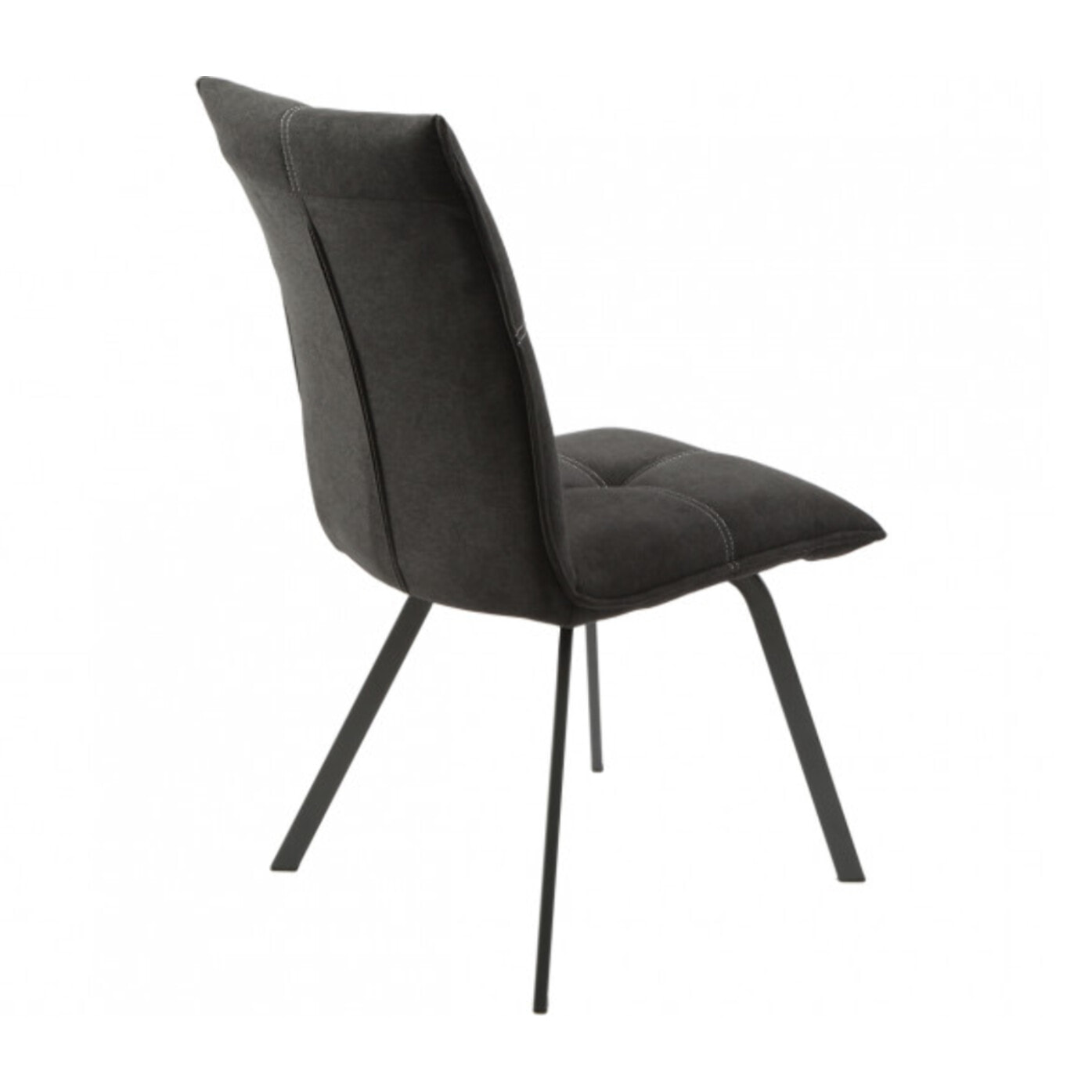 Chaise design en tissu & métal - JADE
