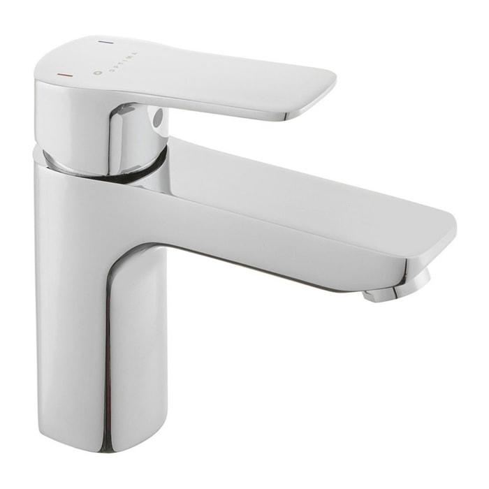 Optima Cube Way mitigeur de lavabo sur pied sans vidage, taille M, chrome (CU271M)
