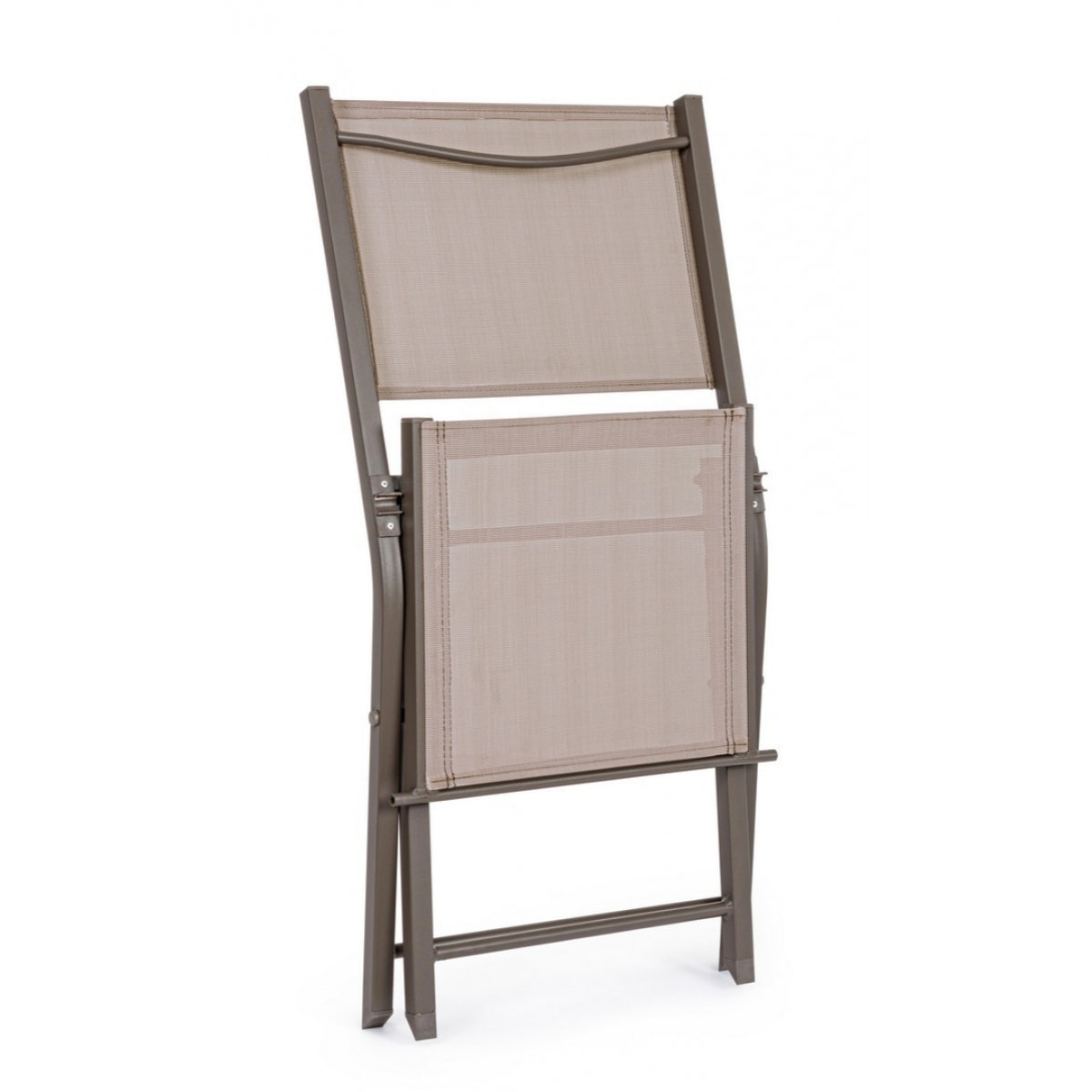 Set di 4 sedie HILDE coffee pieghevoli