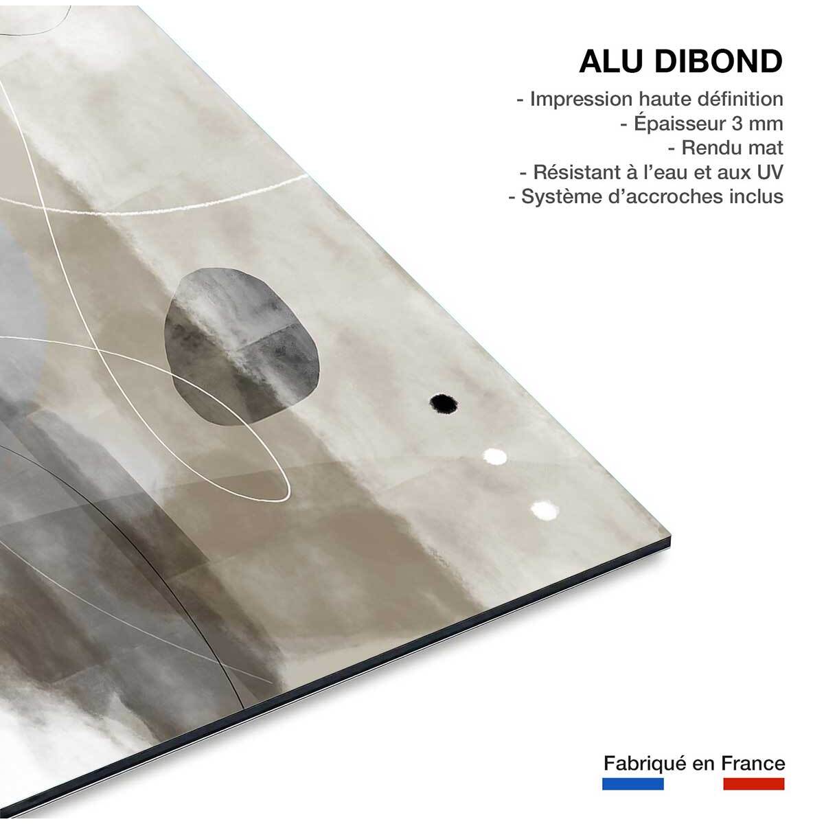 Tableau abstrait et soft line n°3 Tableau alu Dibond