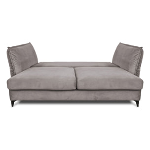 Canapé Velours Droit Convertible Verduro - 3 Places