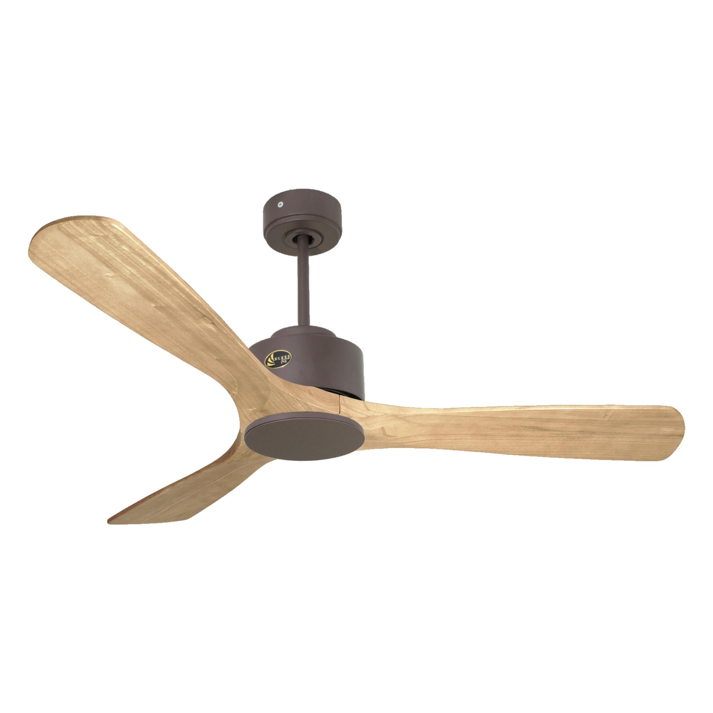 Ventilateur de plafond ø132 cm avec Wifi Réversible Hypersilence 40   W Chocolat