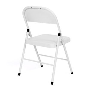 Chaises métal pliante Lucy - Blanc