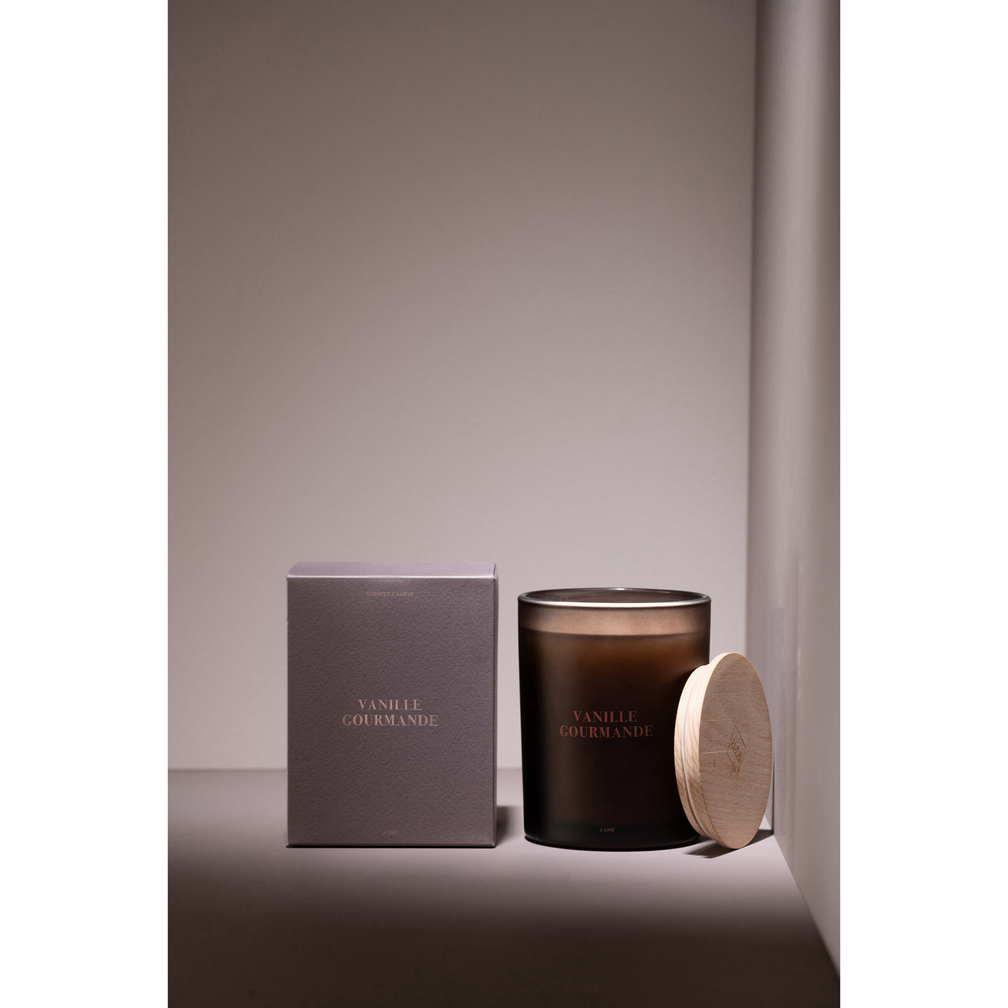 J-Line bougie parfumée Accords Essentiels - Vanille Gourmande - brun - 52H