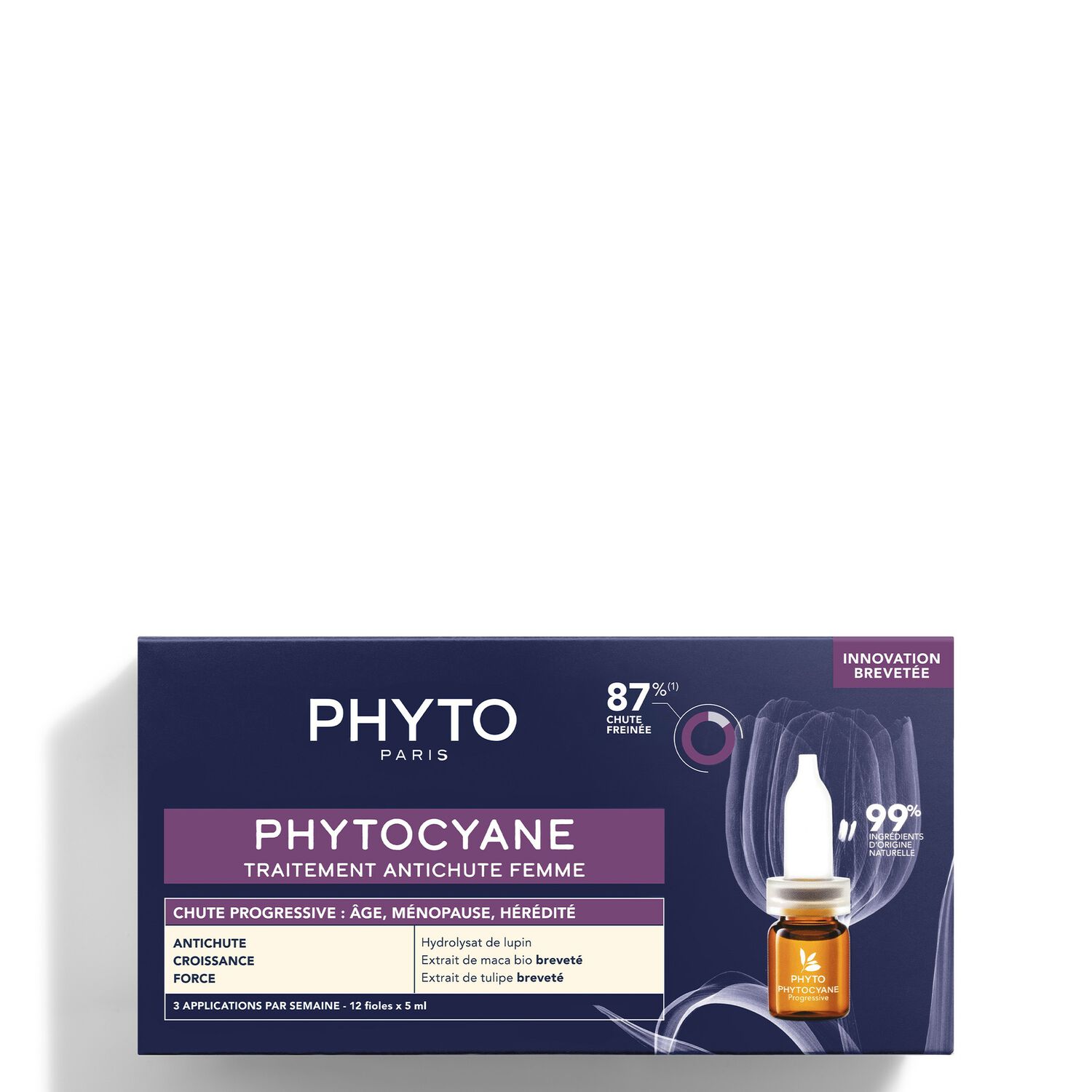 Phytocyane - Traitement Antichute Femme - Chute Progressive 12 ml