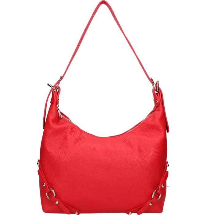 Borsa a spalla da donna In Vera pelle Made in Italy 30x30x9 cm