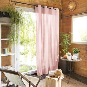 Rideau uni 100% coton Pivoine