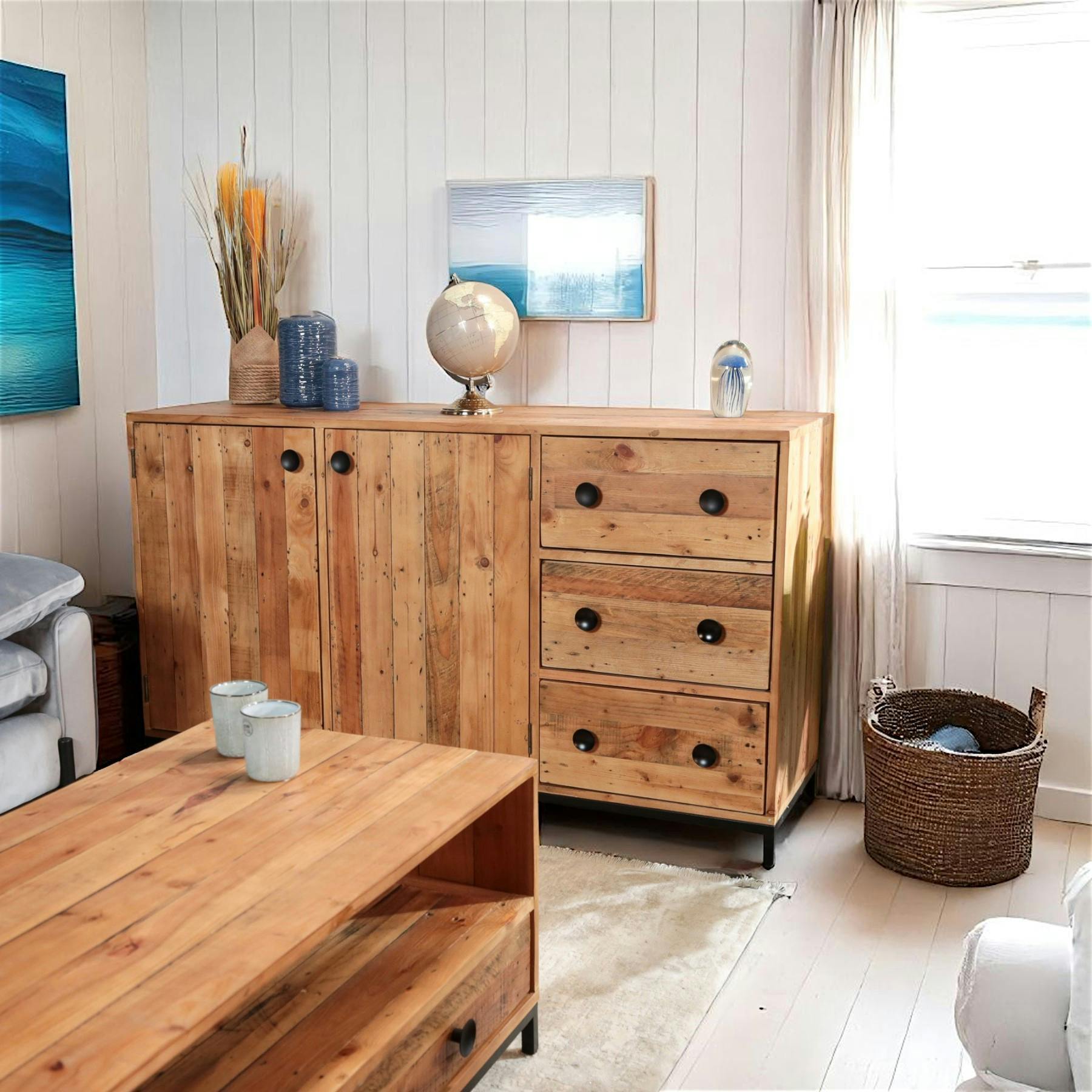 Buffet en bois recyclé 150 cm CANBERRA