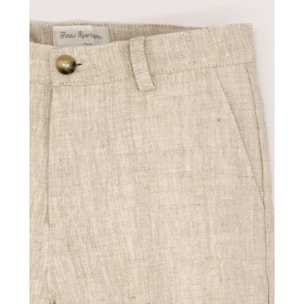BERMUDA LINO RÚSTICO NATURAL