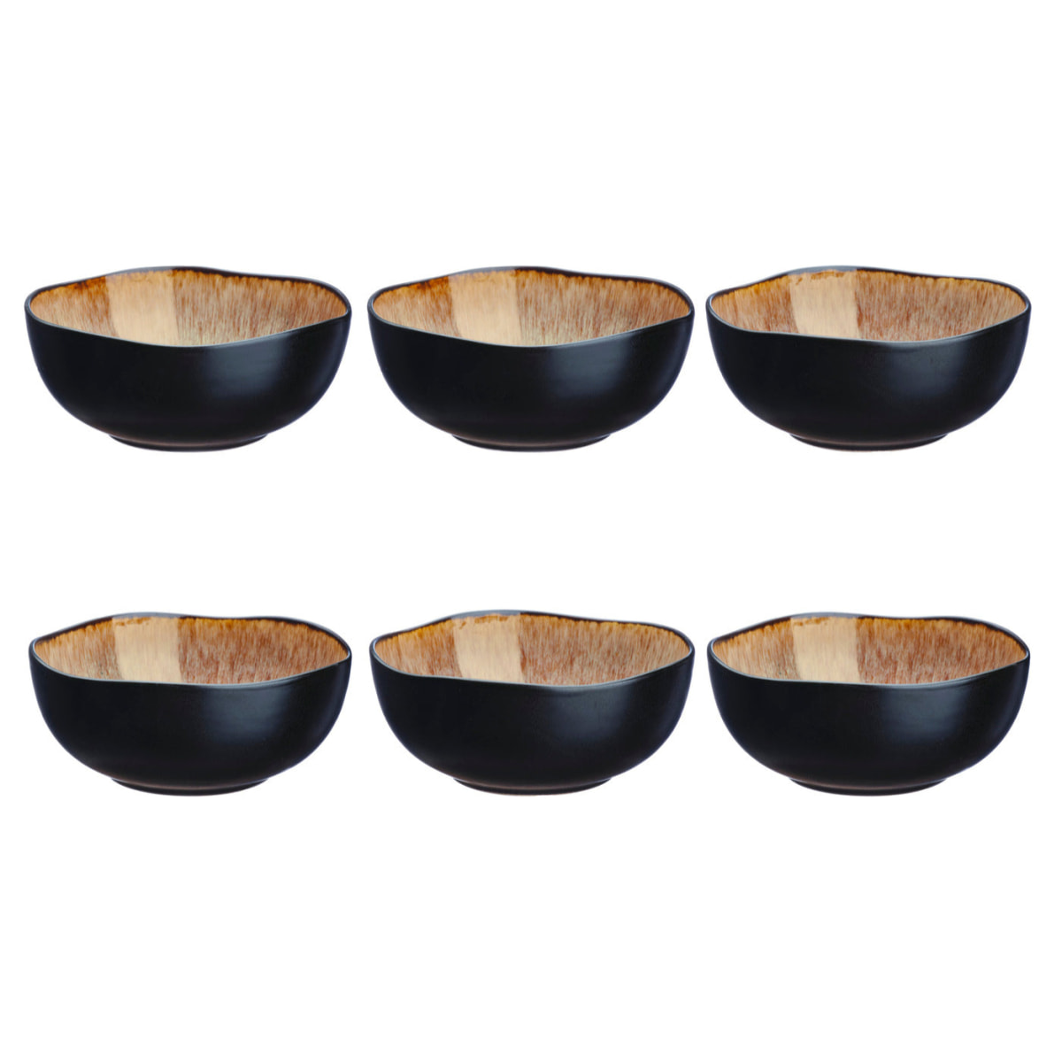 Bol IRIS Ø16,5cm - 6 pièces - Marron sauvage