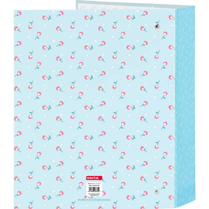 Carpeta f. 4 anillas 35mm lomo ancho blackfit8 "mariposa"