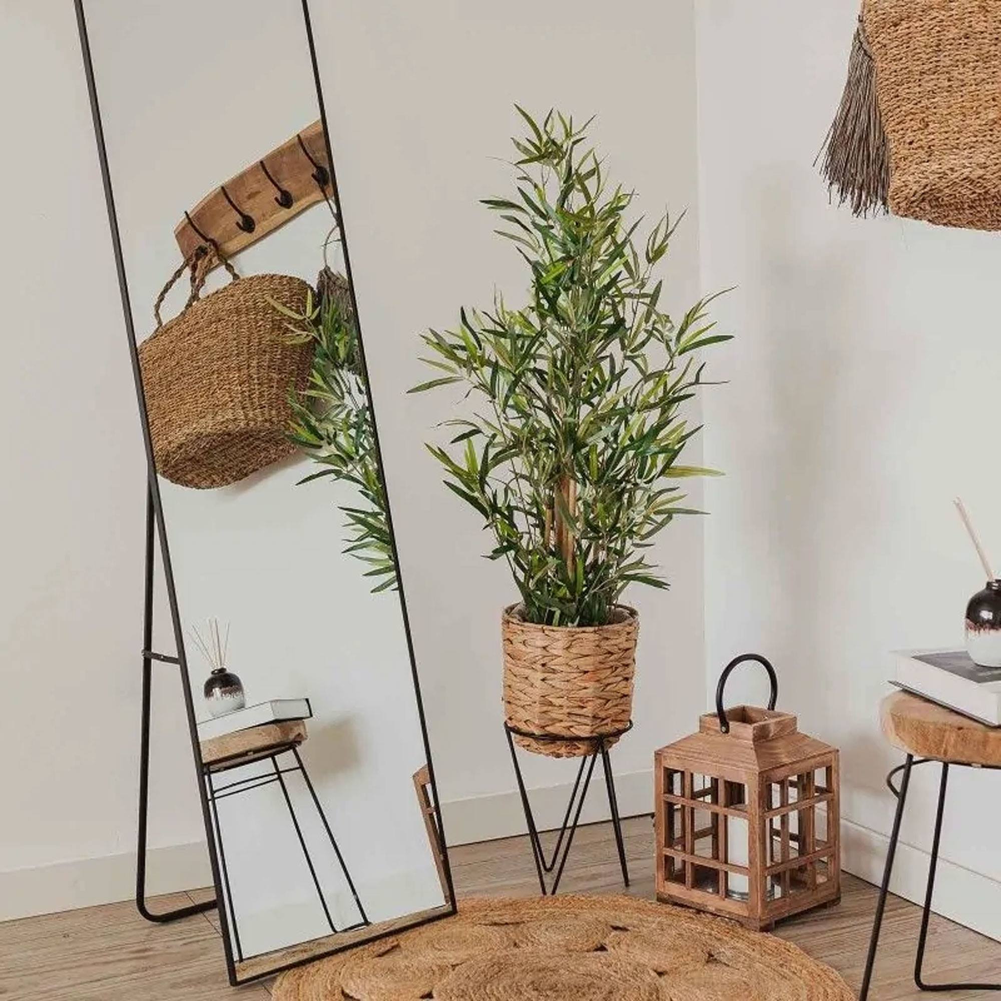 Well home - planta artificial de bambú en maceta h.90cm