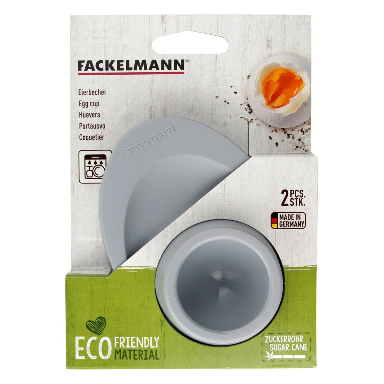 Lot de 2 coquetiers Fackelmann Nature