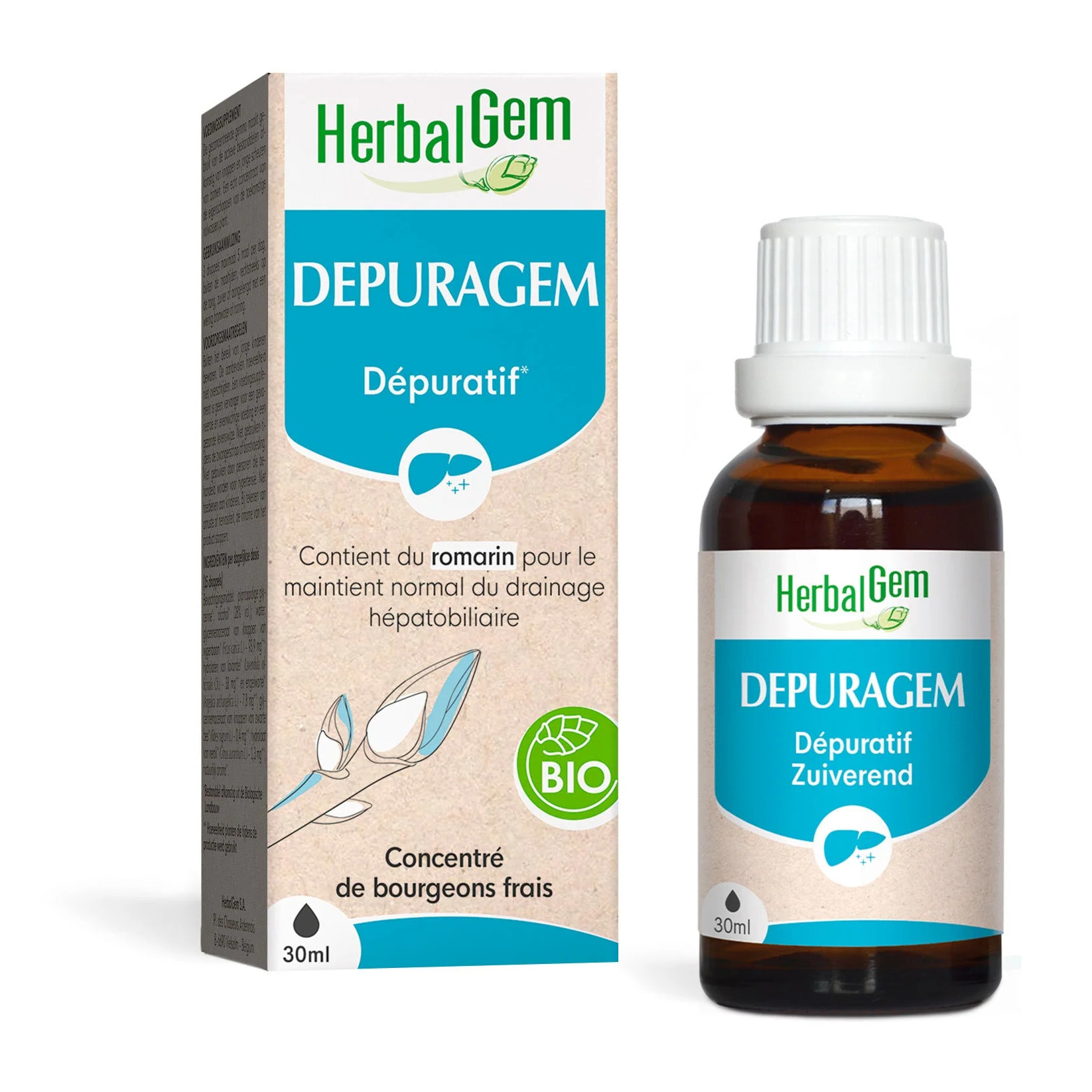 Herbalgem- DepuraGem - complexe dépuratif - Bio - 30 ml