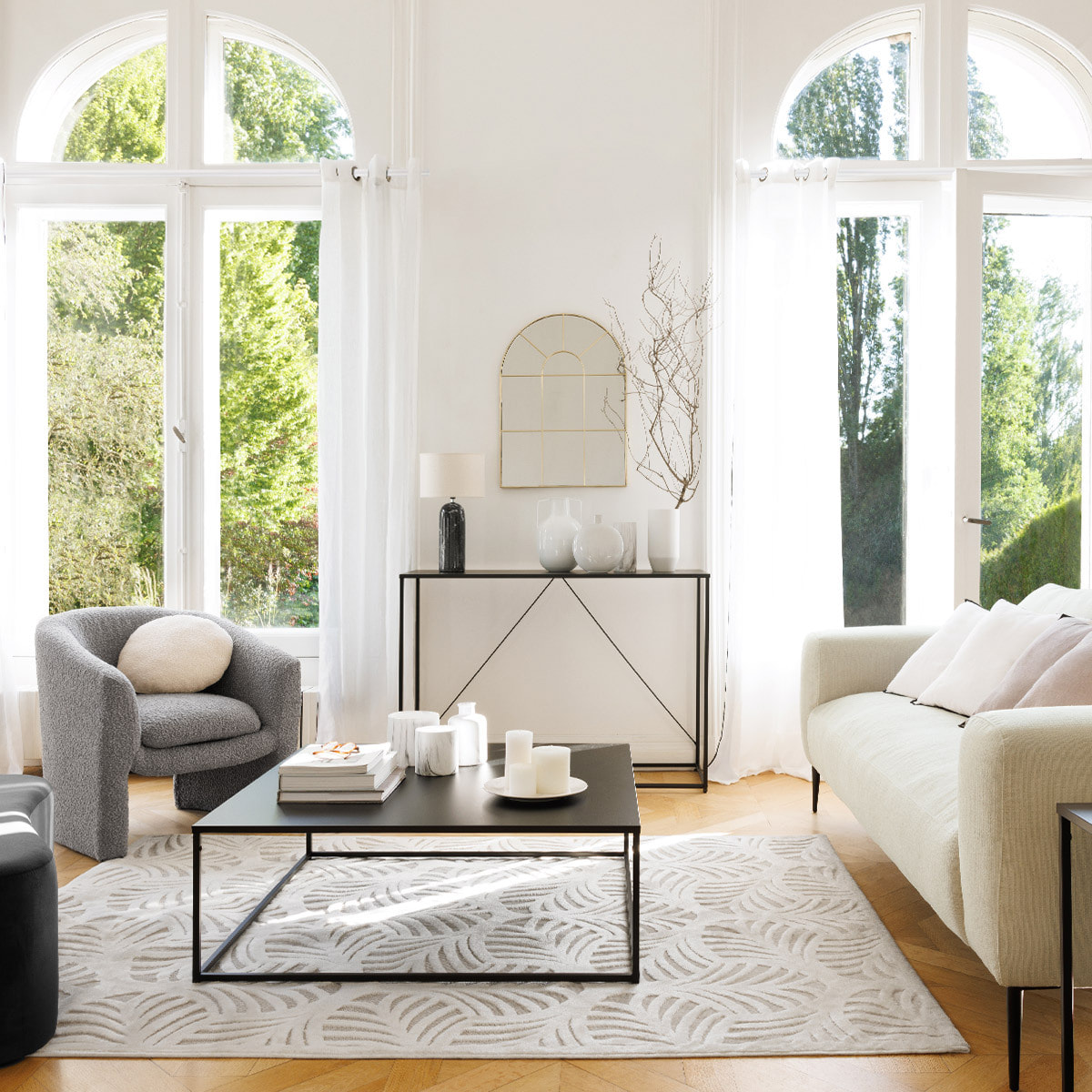 Vase en céramique H22cm blanc