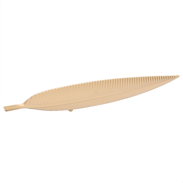 Vide-poche Metal Feuille Dore