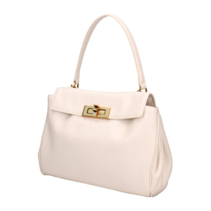 Borsa a mano da donna Made in Italy - Modello Padova - 100% pelle - 28.0 x 19.0 x 8.0 cm