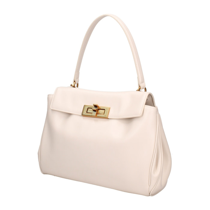 Borsa a mano da donna Made in Italy - Modello Padova - 100% pelle - 28.0 x 19.0 x 8.0 cm