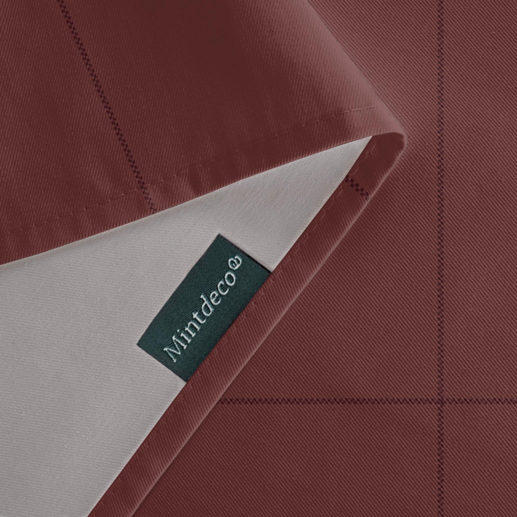 Nappe anti-taches LAO BORDEAUX - en 100 % coton
