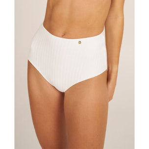 Braga de bikini alta en tejido con textura