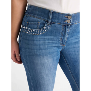Fiorella Rubino - Jeans skinny con ricamo - Blu