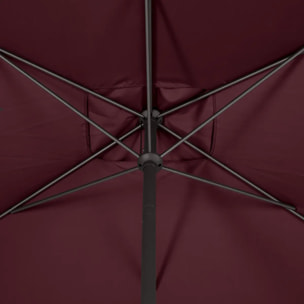 Parasol droit rectangulaire Loompa Bordeaux