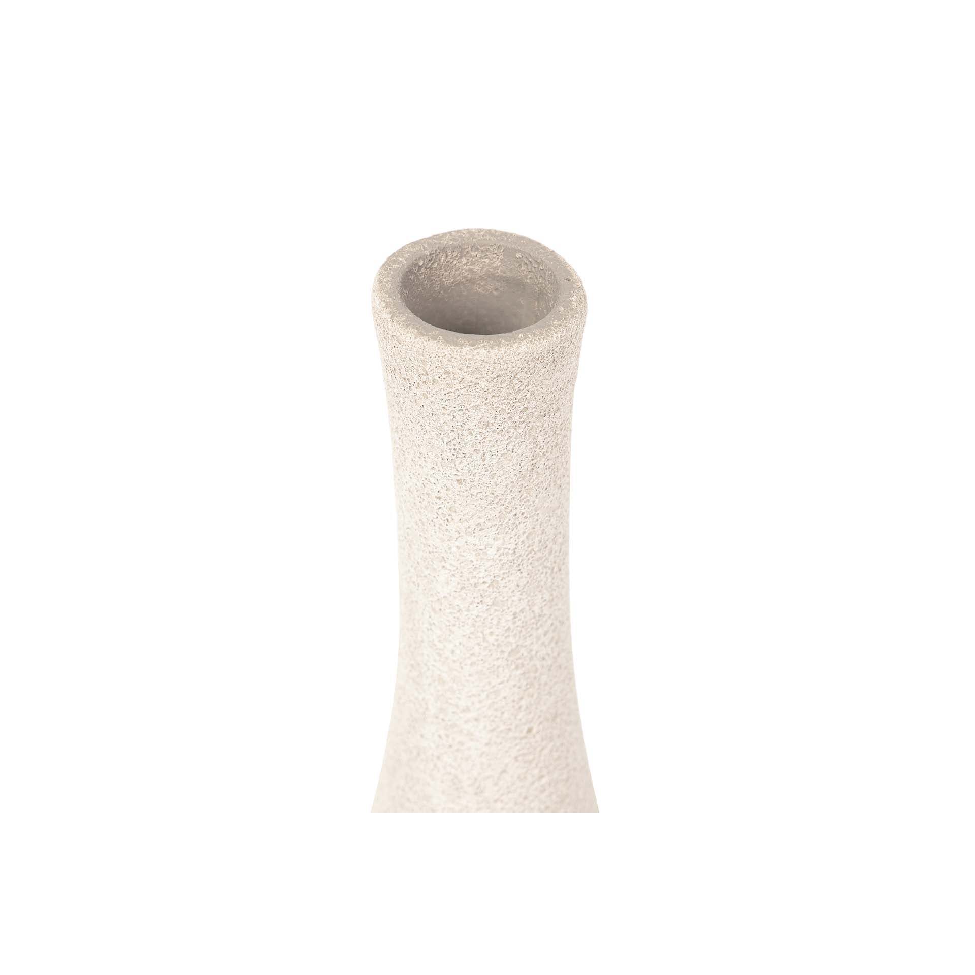 Florero Ceramica Beige 15x15x40 Cm