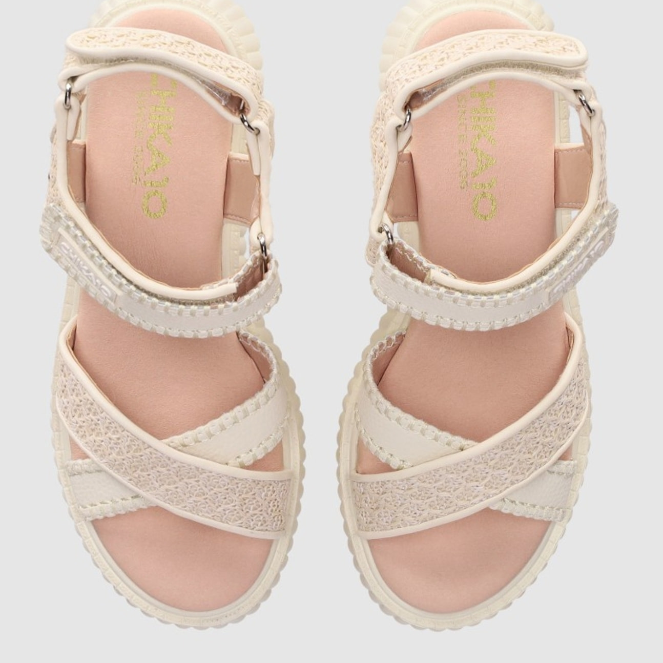 Sandalias - Beig - Tacón: 5 cm