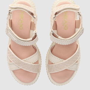 Sandalias - Beig - Tacón: 5 cm